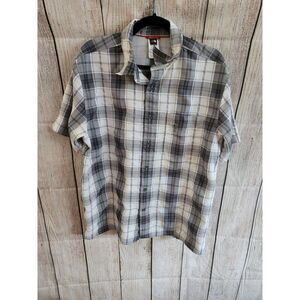The North Face Men's Large Gray Button Down Shirt